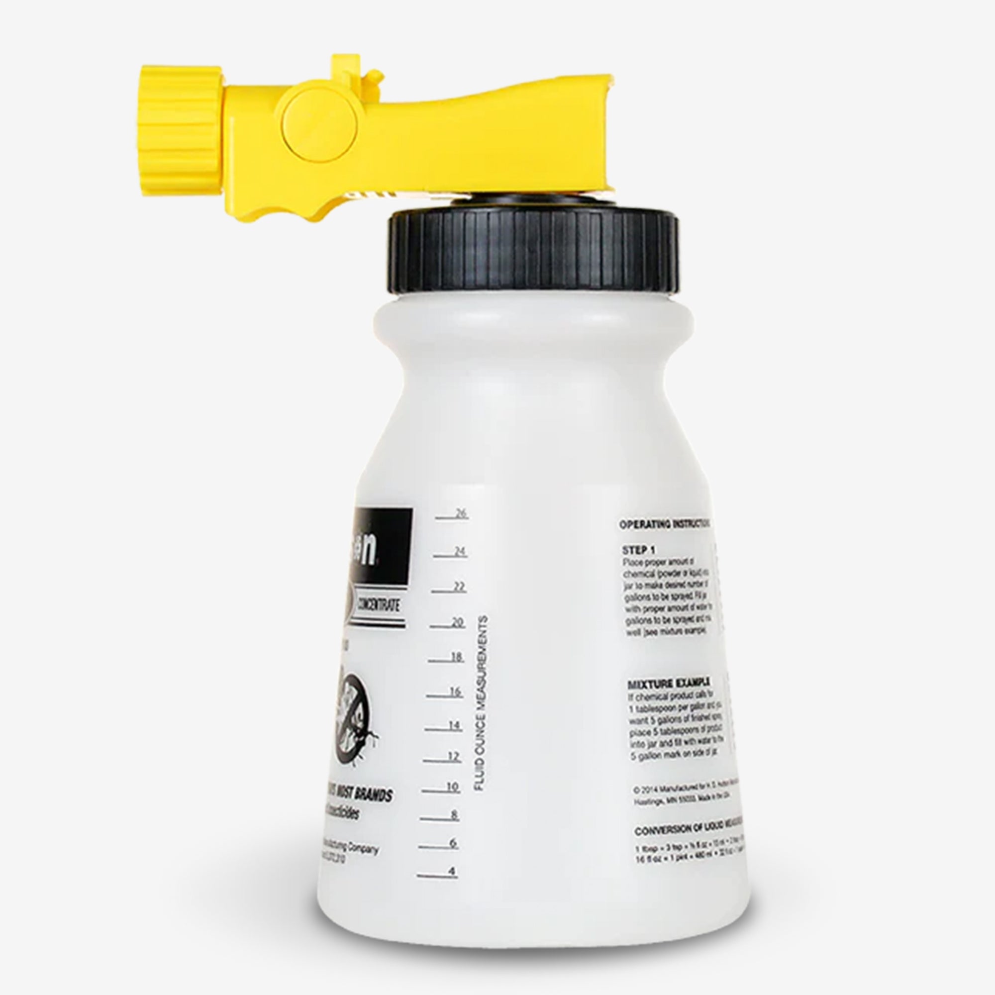 Chemical sprayer clearance hose